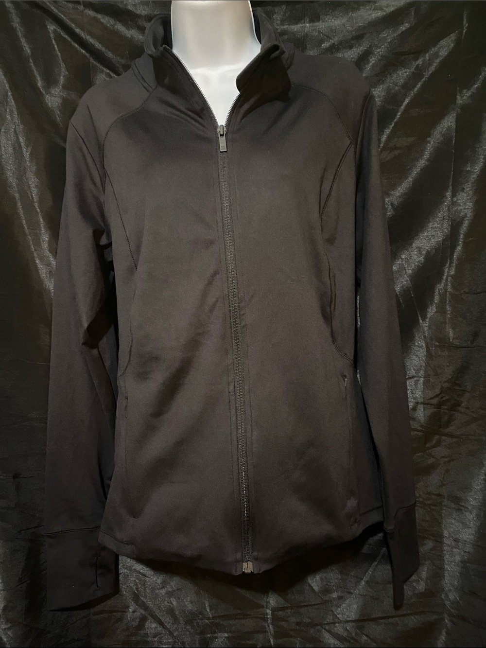 all in motion Black Womens Full-Zip Jacket